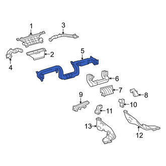 Toyota OE - Front Outer Instrument Panel Air Duct
