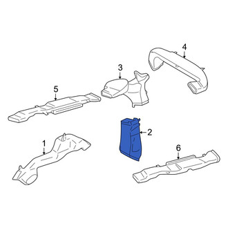 Toyota OE - Rear Lower Instrument Panel Air Duct