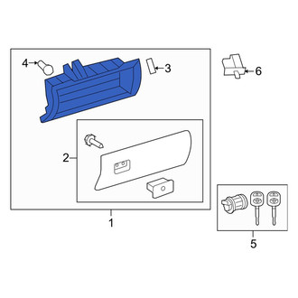 Toyota OE - Front Glove Box Assembly