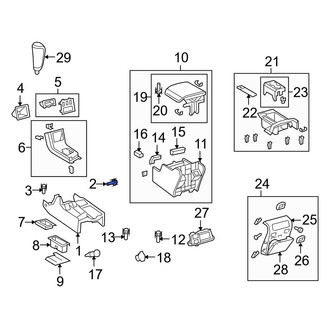 Toyota OE - Front Console Clip