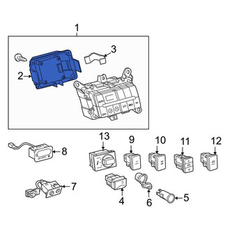 Toyota OE - HVAC Temperature Control Panel Bracket