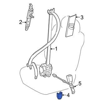 Toyota OE - Center Seat Belt Anchor Plate Cover