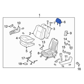 Toyota OE - Front Left Headrest