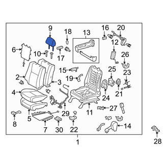 Toyota OE - Front Right Headrest