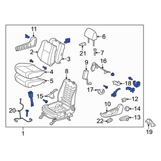 Toyota OE - Front Left Seat
