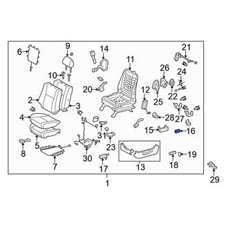 Toyota OE - Front Left Seat Lumbar Switch