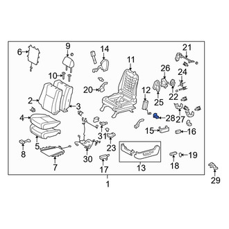 Toyota OE - Front Left Inner Seat Track Cover