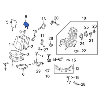Toyota OE - Front Left Headrest