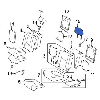Toyota OE - Center Outer Headrest