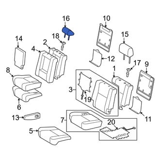 Toyota OE - Center Headrest