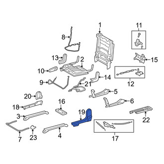 Toyota OE - Front Left Inner Seat Track Cover