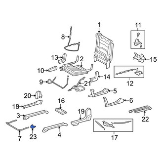 Toyota OE - Center Inner Seat Track Cover
