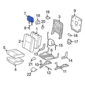 Toyota OE - Rear Left Headrest