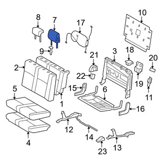 Toyota OE - Rear Center Headrest