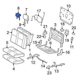 Toyota OE - Rear Center Headrest