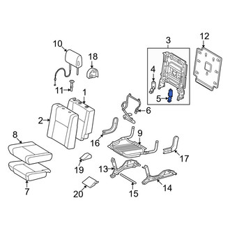 Toyota OE - Rear Right Inner Seat Motor