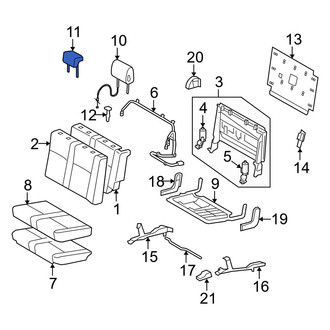 Toyota OE - Rear Center Headrest