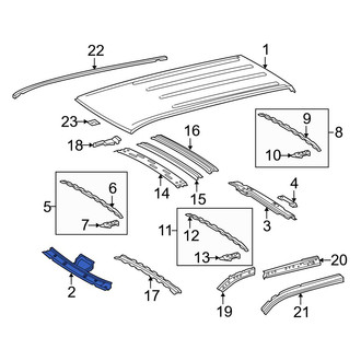 Toyota OE - Front Roof Header Panel