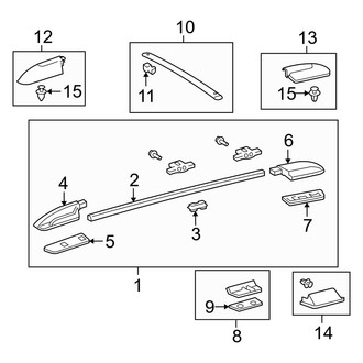 Toyota OE - Roof - Luggage Carrier (W/O Sunroof)