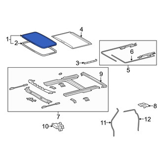 Toyota OE - Sunroof Glass