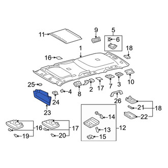 Toyota OE - Left Sun Visor