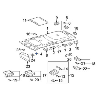 Toyota OE - Headliner Cap