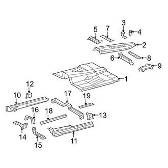 Toyota OE - Pillars, Rocker & Floor - Floor