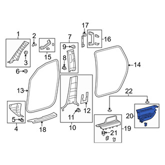 Toyota OE - Rear Left Rearward Door Sill Plate
