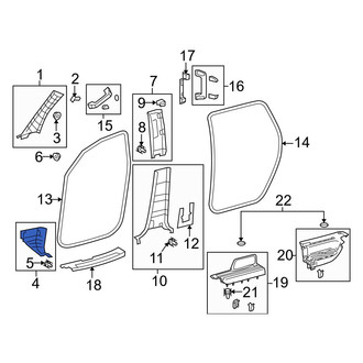 Toyota OE - Right Kick Panel Trim