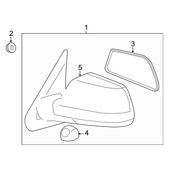 Toyota OE - Front Right Door Mirror