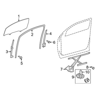 Toyota OE - Front Door - Glass & Hardware