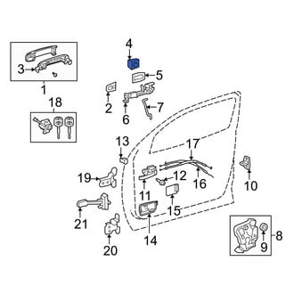 Toyota OE - Front Right Exterior Door Handle Cover