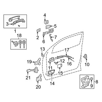 Toyota OE - Front Door - Lock & Hardware