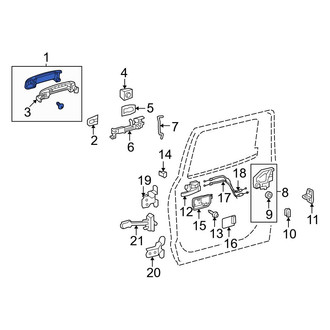 Toyota OE - Rear Outer Exterior Door Handle
