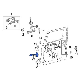 Toyota OE - Rear Right Door Check