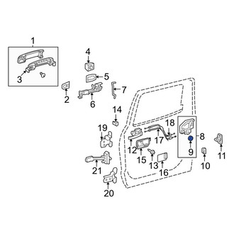 Toyota OE - Front Door Latch Seal