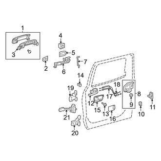 Toyota OE - Rear Door - Lock & Hardware