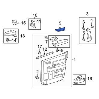 Toyota OE - Left Door Interior Trim Panel Cap