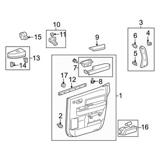 Toyota OE - Rear Door - Interior Trim (W/O Sun Shade), (SR5)