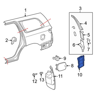 Toyota OE - Rear Quarter Panel Vent