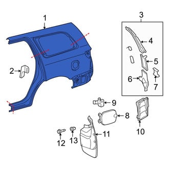 Toyota OE - Rear Left Outer Quarter Panel