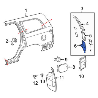 Toyota OE - Rear Left Lower Outer Quarter Panel Extension