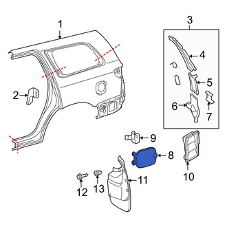 Toyota OE - Rear Fuel Filler Door