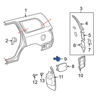 Toyota OE - Rear Fuel Door Spring