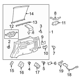 Toyota OE - Quarter Panel - Interior Trim (Lower Section)