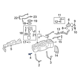 Toyota OE - Fuel Tank Strap Pin