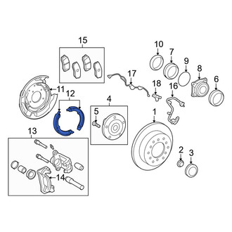 Toyota OE - Rear Parking Brake Shoe