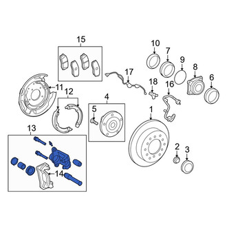 Toyota OE - Rear Right Disc Brake Caliper