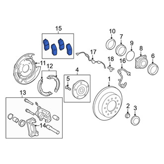Toyota OE - Rear Disc Brake Pad Set