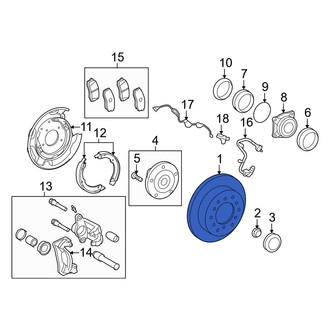 Toyota OE - Rear Disc Brake Rotor
